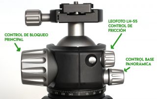 Control de fricción rótula Leofoto LH-55