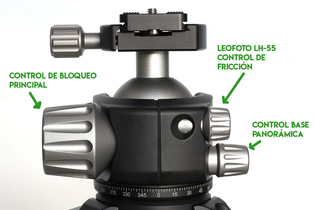 Control de fricción rótula Leofoto LH-55