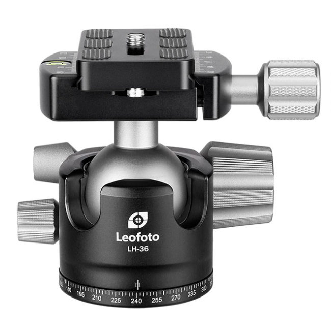 Leofoto LH-36+QP-70 rótula para trípodes de máxima calidad