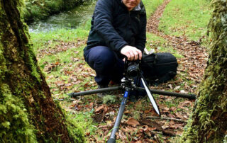 Fran Nieto trabajando con Leofoto