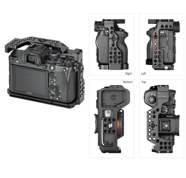 Cage Leofoto Sony A7R4 y dimensiones