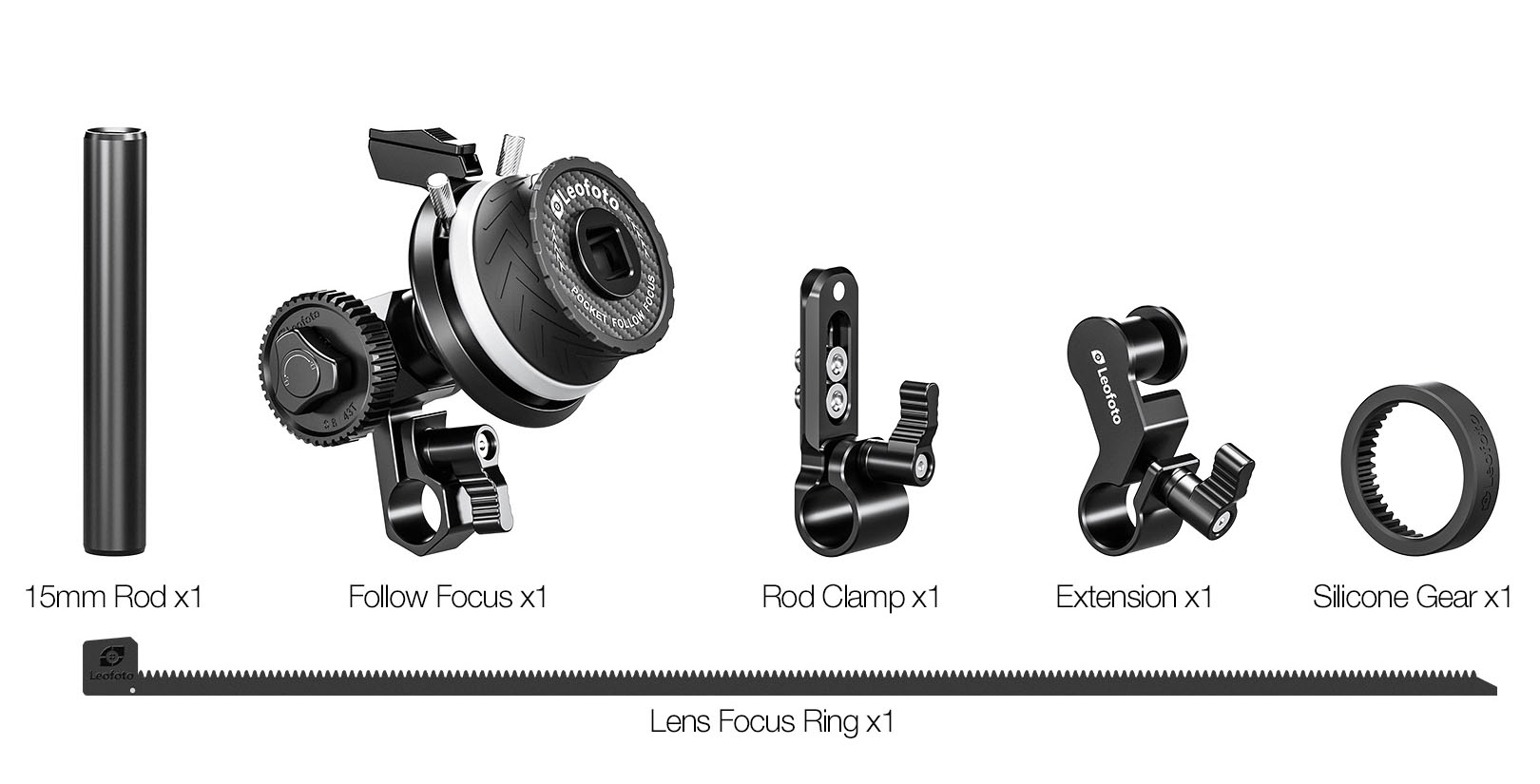 Leofoto LFF-01 accesorios incluido