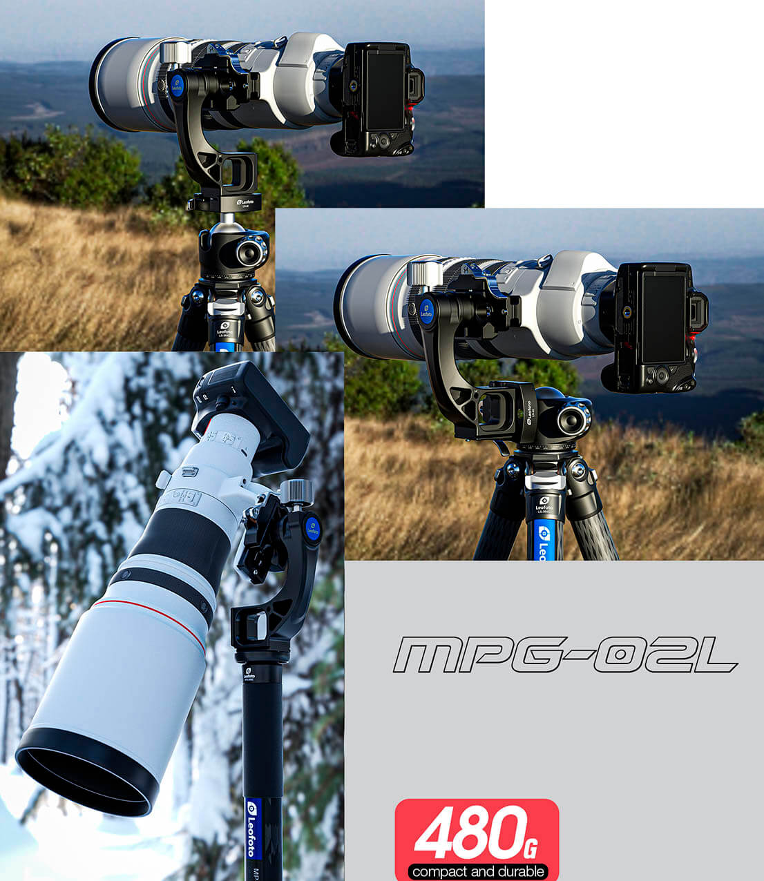 Leofoto MPG-02L - Brazo gimbal
