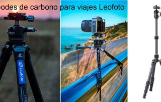 Trípodes de carbono para viajes Leofoto