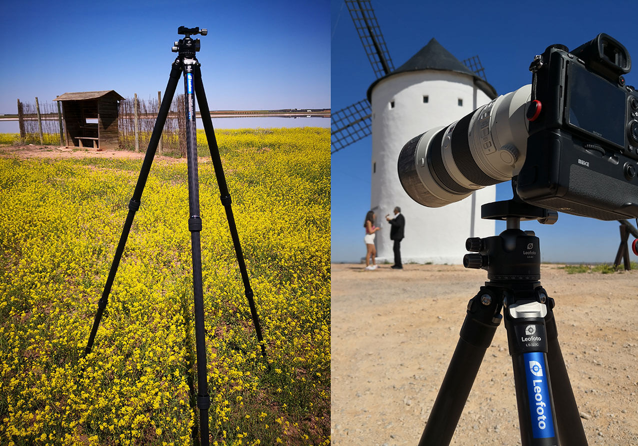 Uso de una rótula de bola en fotografía de paisaje con trípode
