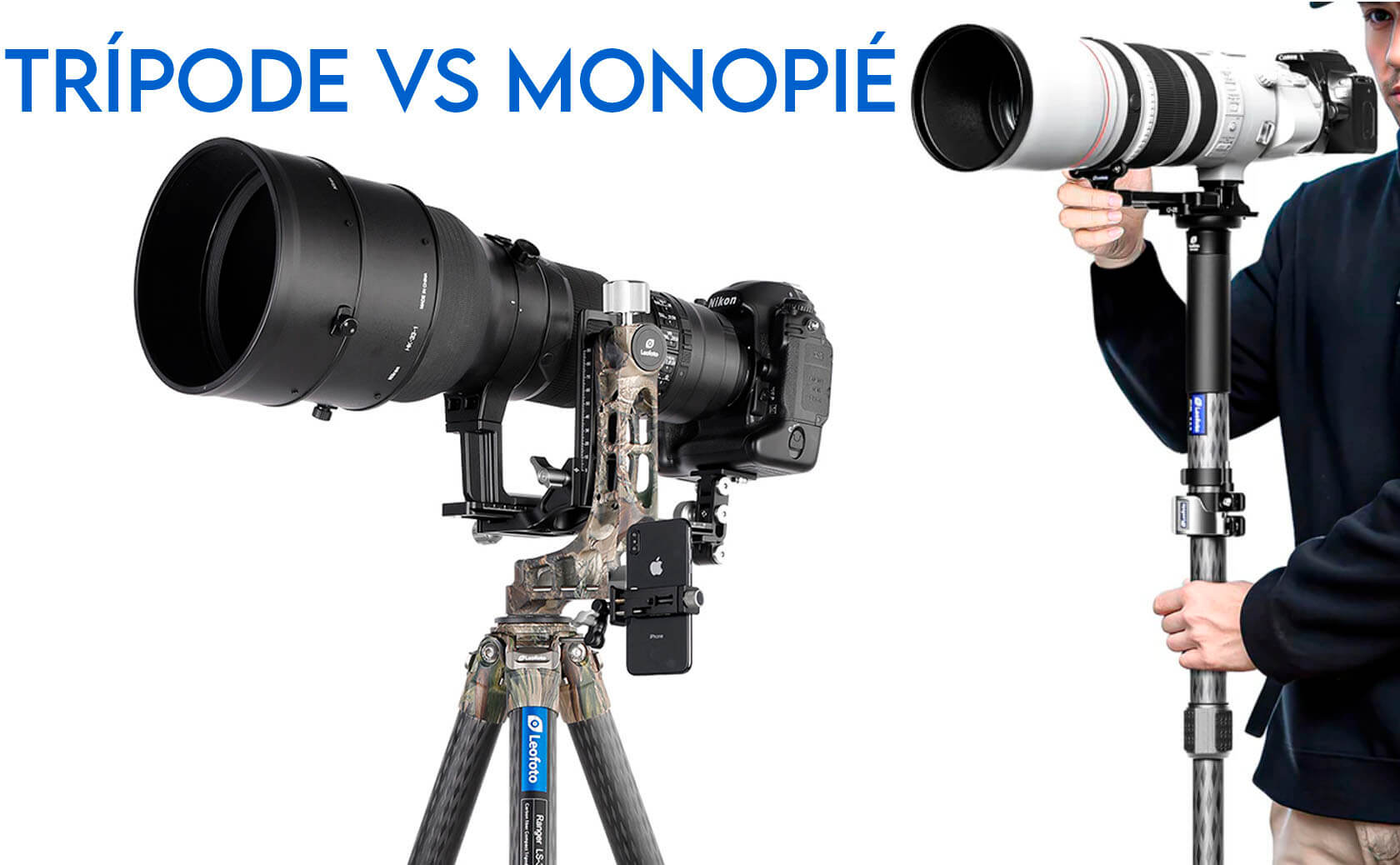 Comparativa entre trípode y monopié para teleobjetivo en fotografía de naturaleza