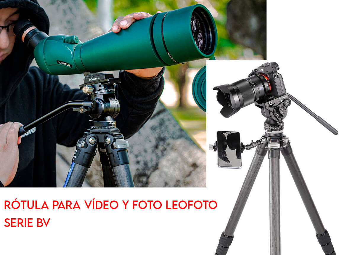 rótula para vídeo Leofoto BV para cámara mirrorless