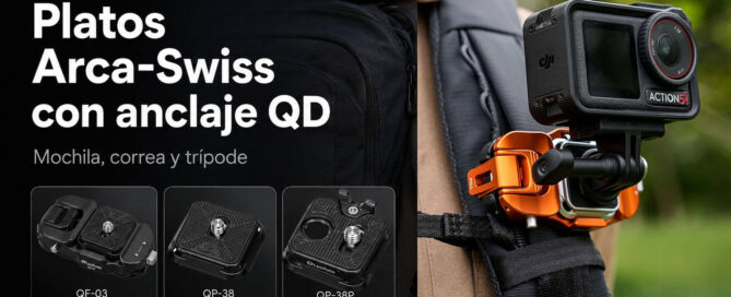 Platos Arca Swiss Leofoto con anclaje QD